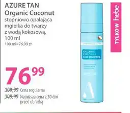 Hebe AZURE TAN Organic Coconut mgiełka do twarzy oferta
