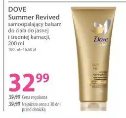 Hebe DOVE Summer Revived samoopalający balsam do ciała do jasnej i średniej karnacji oferta