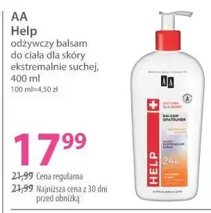 Hebe AA Help odżywczy balsam do ciała dla skóry ekstremalnie suchej oferta