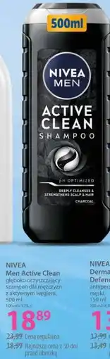 Hebe NIVEA Men Active Clean głęboko oczyszczający szampon dla mężczyzn z aktywnym węglem oferta