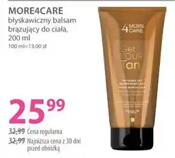 Hebe MORE4CARE błyskawiczny balsam brązujący do ciała oferta