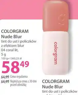 Hebe COLORGRAM Nude Blur tint do ust i policzków z efektem blur 04 coral lit oferta