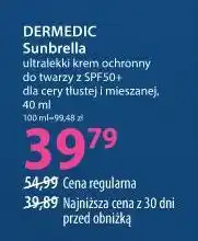Hebe DERMEDIC Sunbrella ultralekki krem ochronny do twarzy z SPF50+ dla cery tłustej i mieszanej oferta