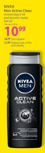 Hebe NIVEA Men Active Clean oczyszczający żel pod prysznic męski oferta