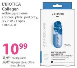 Hebe L'BIOTICA Collagen redukujące cienie i obrzęki płatki pod oczy oferta