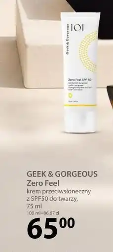 Hebe GEEK & GORGEOUS Zero Feel krem przeciwsłoneczny z SPF50 oferta