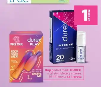 Durex Play Vibe & Tease oraz żel stymulujący intense