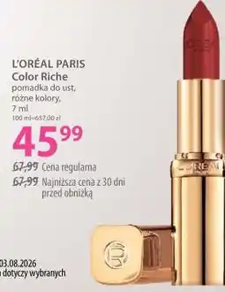 Hebe L'Oréal Paris Color Riche pomadka do ust oferta