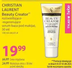 Hebe Christian Laurent Beauty Creator rozświetlająco-regenerujące serum-baza pod makijaż oferta