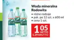 Makro Woda mineralna Rodowita 12-pak oferta