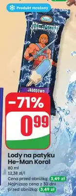 Dino Lody na patyku He-Man Koral jagodowe oferta