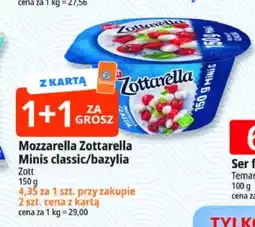 E.Leclerc Mozzarella Zottarella Minis bazylia oferta