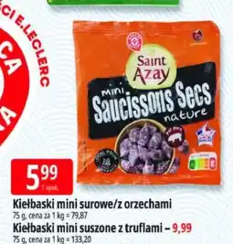 E.Leclerc Kiełbaski mini surowe Saint Azay oferta