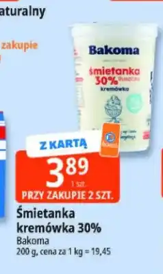 E.Leclerc Śmietanka kremówka 30% Bakoma oferta