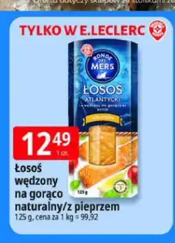 E.Leclerc Łosoś wędzony na gorąco naturalny Ronde des Mers oferta
