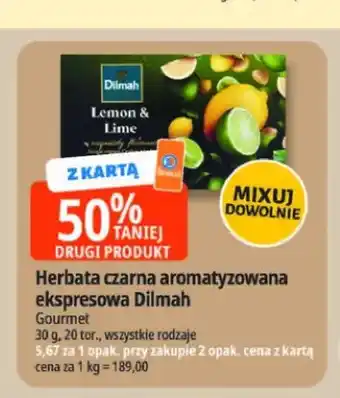 E.Leclerc Herbata czarna aromatyzowana ekspresowa Dilmah oferta