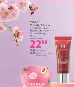Hebe Krem BB do twarzy MISSHA M Perfect Cover 23 natural beige oferta