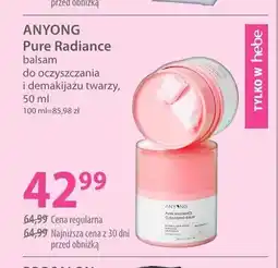 Hebe Balsam do oczyszczania i demakijażu twarzy Anyong Pure Radiance oferta