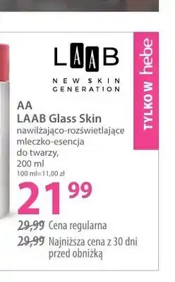 Hebe Mleczko-esencja do twarzy AA LAAB Glass Skin oferta