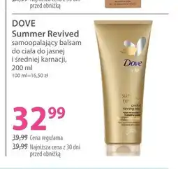 Hebe Balsam samoopalający do ciała Dove Summer Revived do jasnej i średniej karnacji oferta
