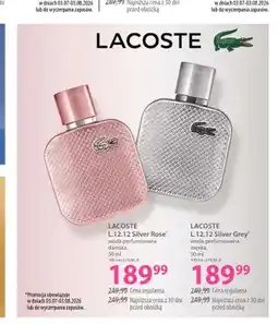 Hebe Woda perfumowana damska Lacoste L.12,12 Silver Rose oferta