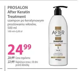 Hebe Szampon po keratynowym prostowaniu włosów Prosalon After Keratin Treatment oferta