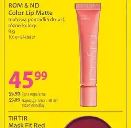 Hebe Matowa pomadka do ust Rom & Nd Color Lip Matte oferta