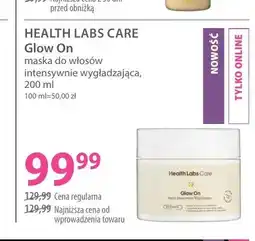 Hebe Maska do włosów intensywnie wygładzająca Health Labs Care Glow On oferta