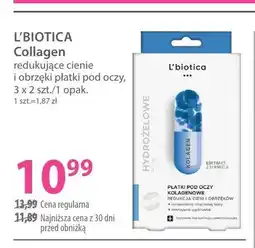 Hebe Płatki pod oczy L'biotica Collagen redukujące cienie i obrzęki oferta