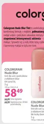 Hebe Tint do ust i policzków Colorgram Nude Blur 04 coral lit oferta