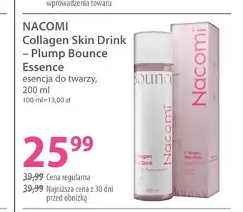 Hebe Esencja do twarzy Nacomi Collagen Skin Drink - Plump Bounce Essence oferta