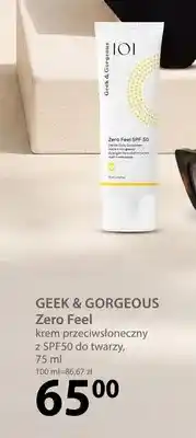 Hebe Krem przeciwsłoneczny Geek & Gorgeous Zero Feel SPF50 oferta