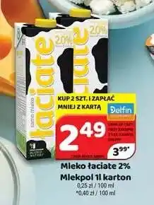 Delfin Mleko Łaciate 2% Mlekpol oferta