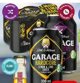 Dino Napój piwny Garage Hardcore Lemon & Lime Shock oferta