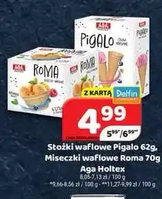 Delfin Stożki waflowe Pigalo Aga Holtex oferta