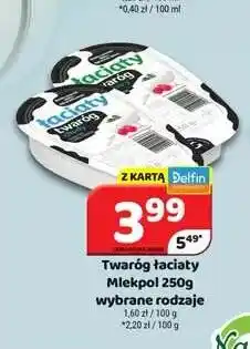 Delfin Twaróg łaciaty Mlekpol oferta