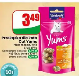 Dino Przekąska dla kota Vitakraft Cat Yums Chicken & Cat Grass oferta