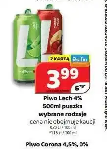 Delfin Piwo Lech 4% oferta