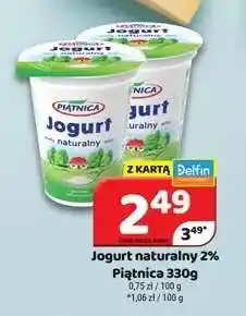 Delfin Jogurt naturalny 2% Piątnica oferta