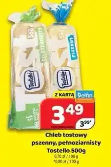 Delfin Chleb tostowy pełnoziarnisty Tostello oferta