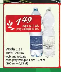 Cezar Delikatesy Woda niegazowana Kryniczanka oferta