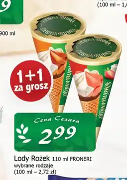 Cezar Delikatesy Lody Rożek Froneri oferta