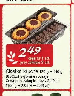 Cezar Delikatesy Ciastka kruche z czekoladą Biscuit oferta