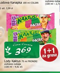 Cezar Delikatesy Lody Kaktus Froneri oferta