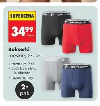 Biedronka Bokserki męskie Pierre Cardin 2-pak oferta