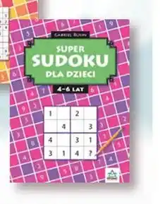 Biedronka Książka Super Sudoku dla dzieci 4-6 lat oferta
