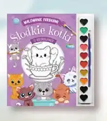 Biedronka Kolorowanka Słodkie kotki Malowanie farbami oferta