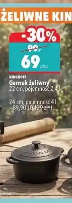 Biedronka Garnek żeliwny Kinghoff 24 cm oferta
