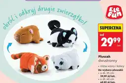 Biedronka Pluszak dwustronny EleFun 25 cm oferta