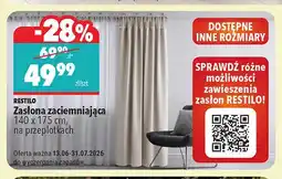 Biedronka Zasłona zaciemniająca Restilo 140x175 cm oferta